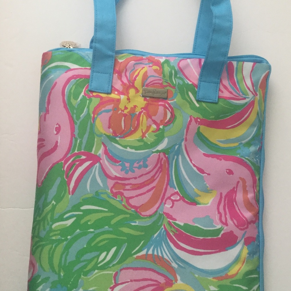 LILLY PULITZER picnic blanket Flamingo NEW